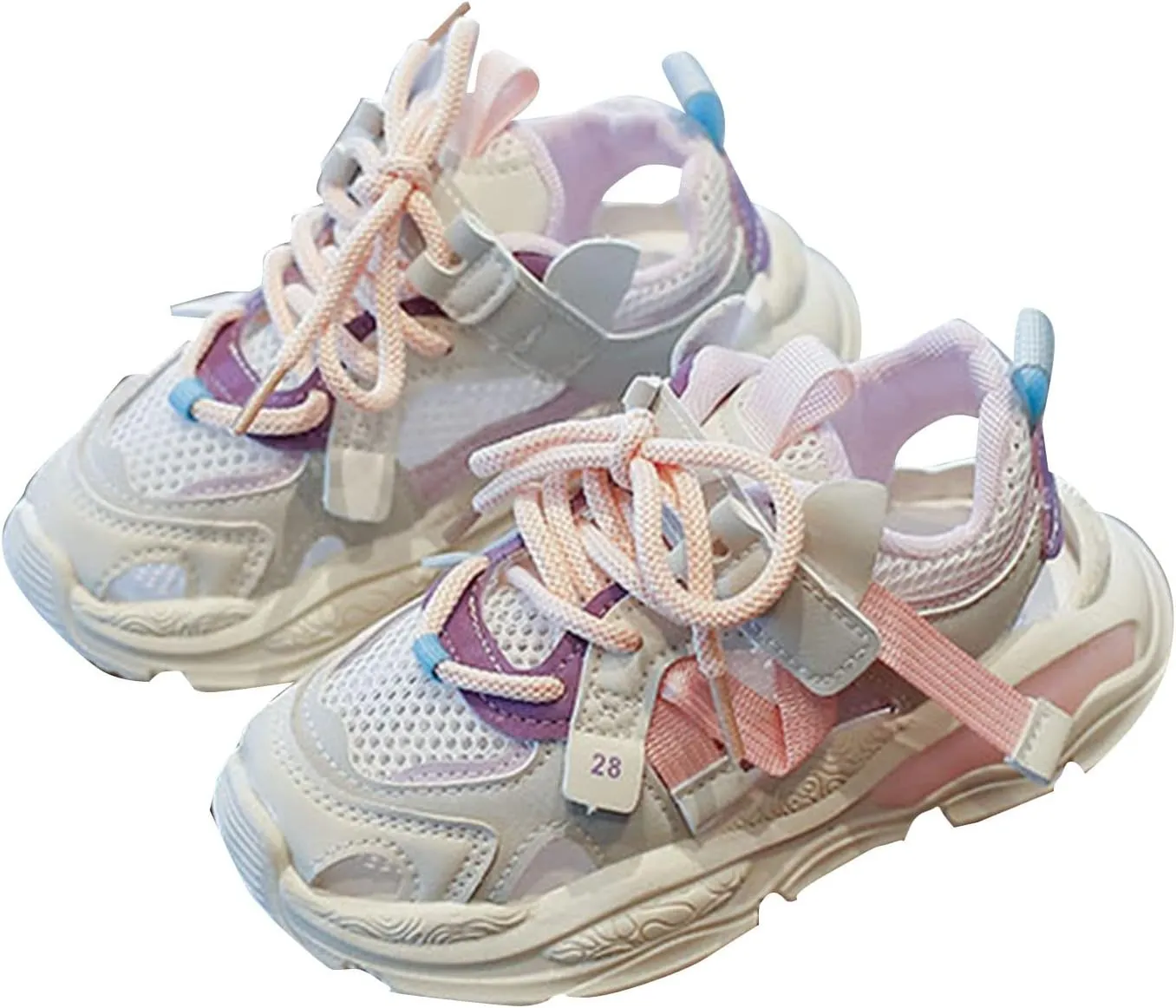 Kids Mesh Hollow Sneakers for Boys Girls Breathable Running Tennis Shoes Lightweight Sport Athletic School Shoes