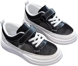 Kids Slip On Walking Shoes for Boys Girls Mesh Hollow Lightweight Breathable Wide Toe Sneakers Athletic Shoes