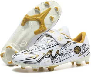 Kids' Soccer Cleats - Boys & Girls Indoor/Outdoor Spikes & Flat Bottom Artificial Turf Football Training Sneakers