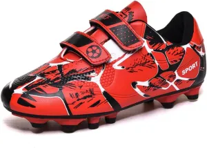 Kids' Soccer Cleats - Boys & Girls Indoor/Outdoor Spikes & Flat Bottom Artificial Turf Football Training Sneakers