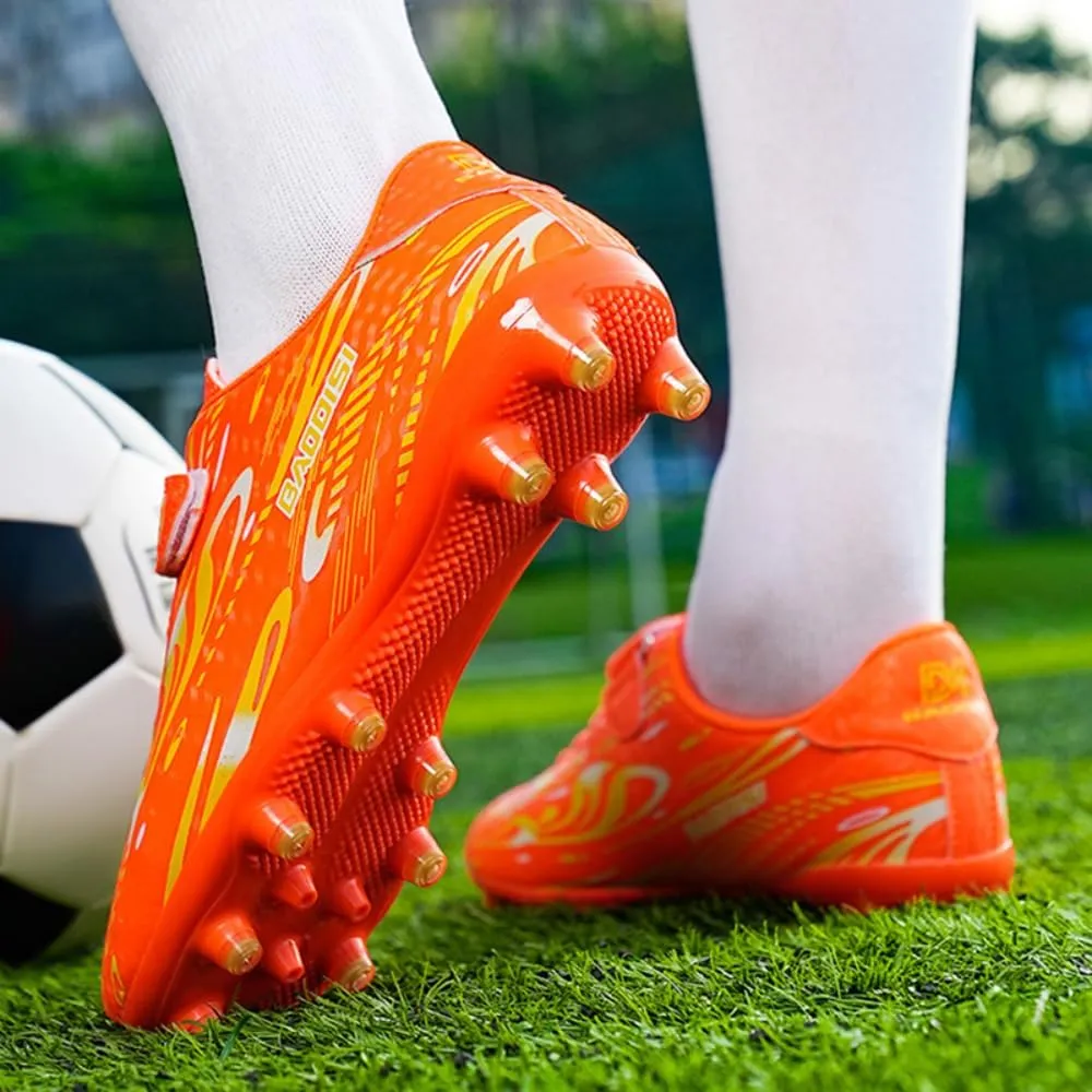 Kids' Soccer Cleats - Boys & Girls Indoor/Outdoor Spikes & Flat Bottom Artificial Turf Football Training Sneakers