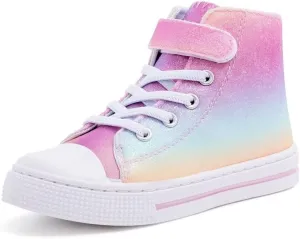 Kids Toddler Sneakers Girls Boys High Top Canvas Shoes Unisex-Child Casual Shoes