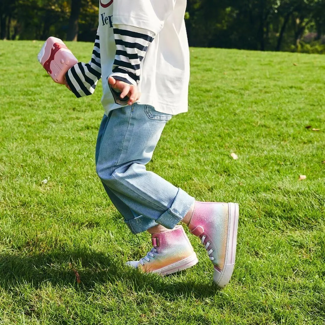 Kids Toddler Sneakers Girls Boys High Top Canvas Shoes Unisex-Child Casual Shoes