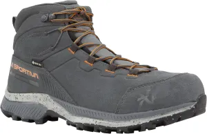 La Sportiva Mens TX Hike Mid Leather GTX Waterproof Hiking Boots, Metal/Hawaiian Sun, 15 US | 44.5 EU