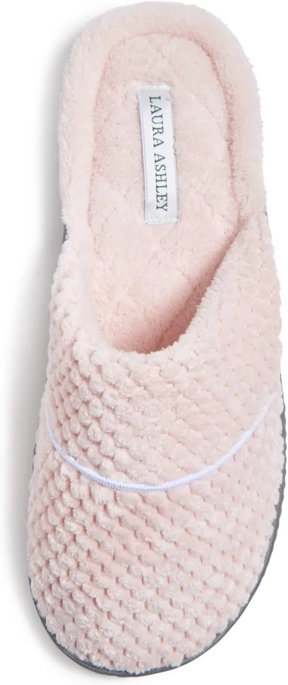 Laura Ashley Ladies Spa Rugged Slippers With Memory Foam Insole