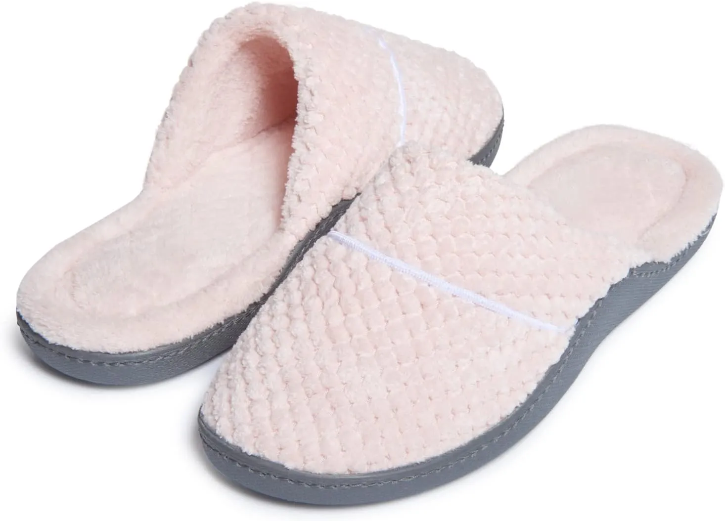Laura Ashley Ladies Spa Rugged Slippers With Memory Foam Insole