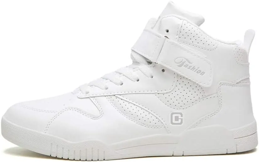 LEADER SHOW Men's Athletic Lace Up Casual Sneaker Fashion High Top Running Shoes