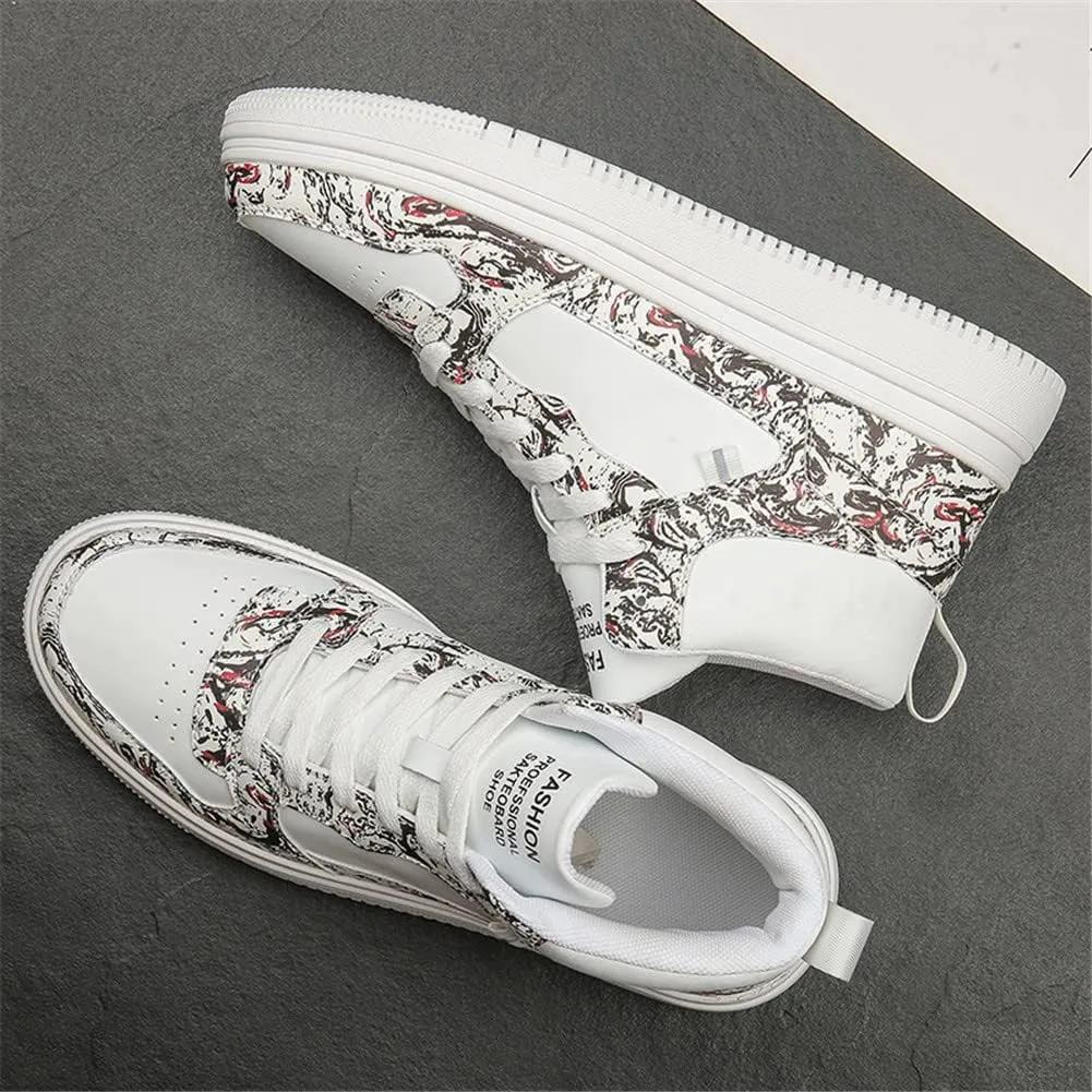 LEADER SHOW Men's Athletic Lace Up Casual Sneaker Fashion High Top Running Shoes