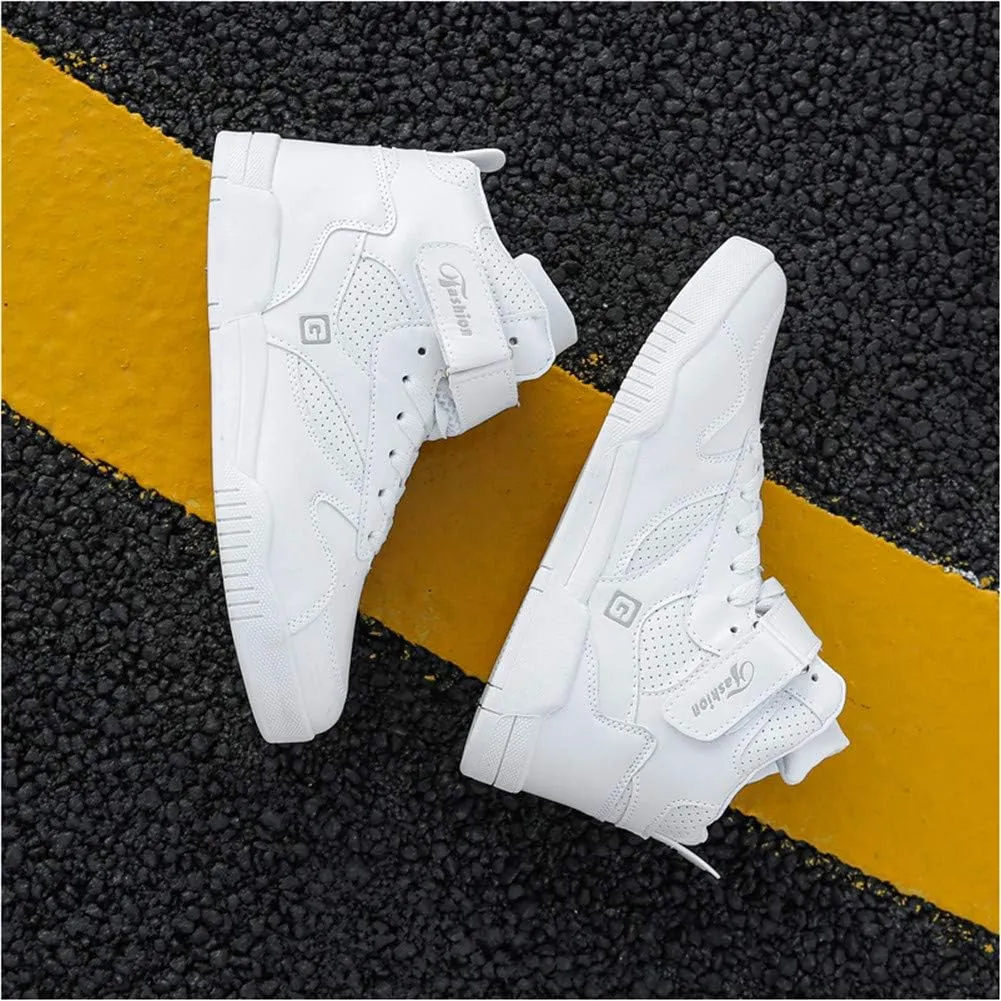 LEADER SHOW Men's Athletic Lace Up Casual Sneaker Fashion High Top Running Shoes