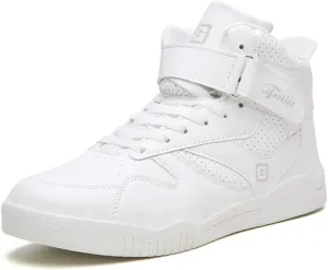 LEADER SHOW Men's Athletic Lace Up Casual Sneaker Fashion High Top Running Shoes