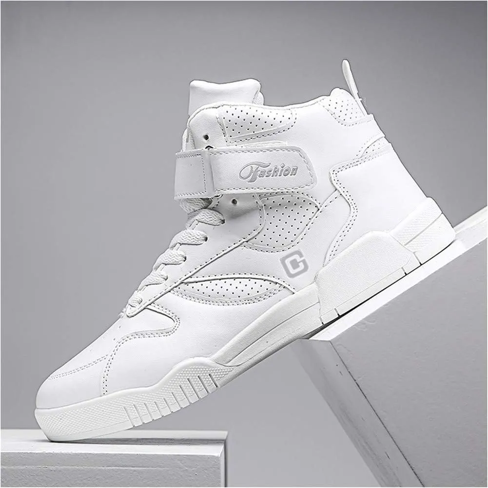 LEADER SHOW Men's Athletic Lace Up Casual Sneaker Fashion High Top Running Shoes
