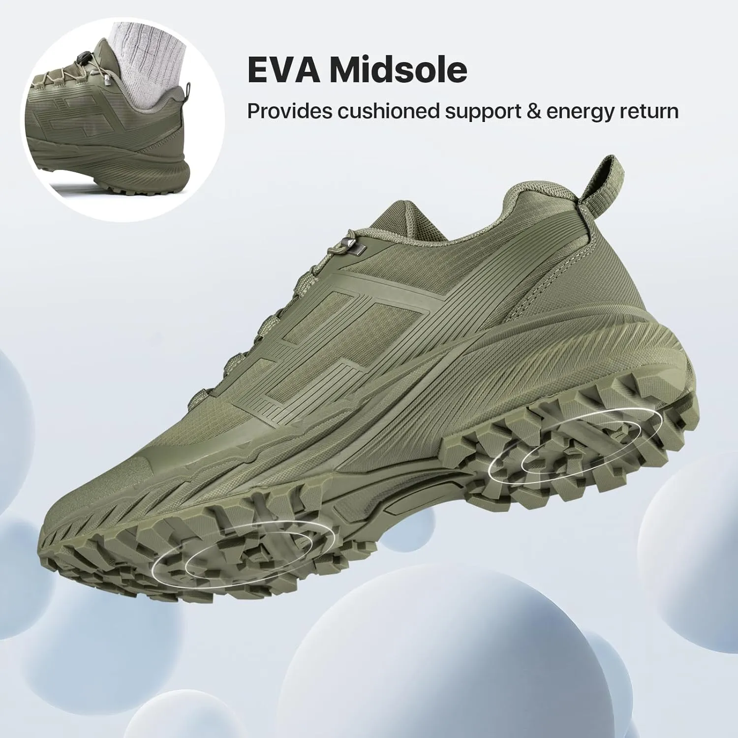 Lightweight Men's Hiking Walking Shoes Anti-Slip Sneakers Mens Cross-Country Trail Running Shoes