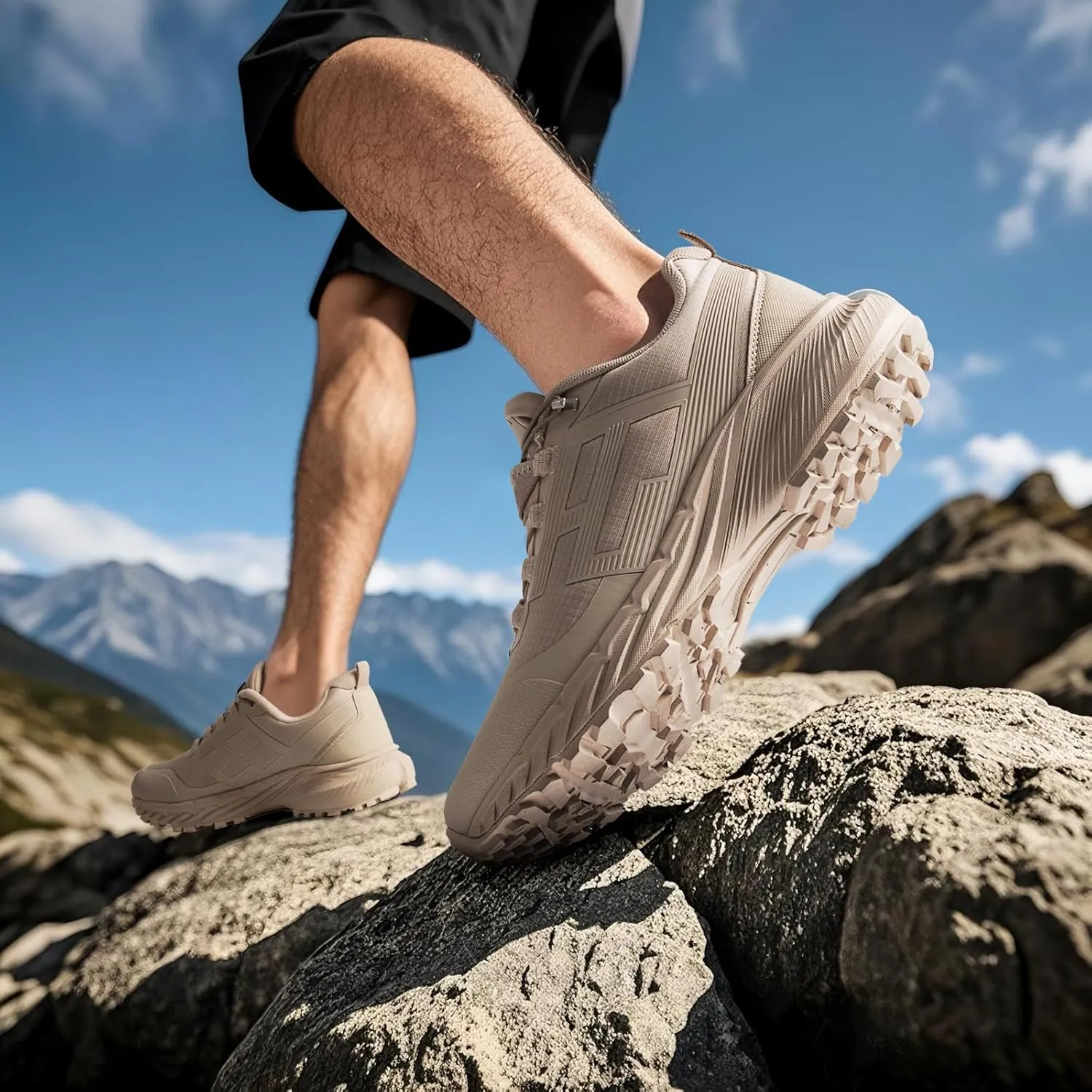Lightweight Men's Hiking Walking Shoes Anti-Slip Sneakers Mens Cross-Country Trail Running Shoes