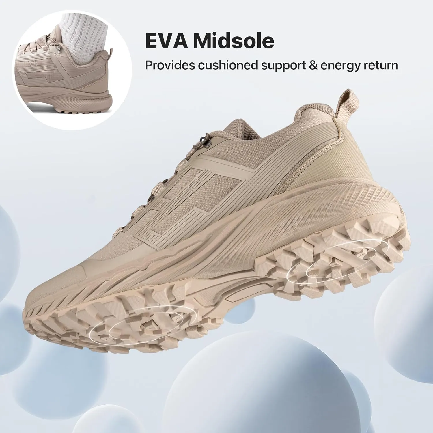 Lightweight Men's Hiking Walking Shoes Anti-Slip Sneakers Mens Cross-Country Trail Running Shoes