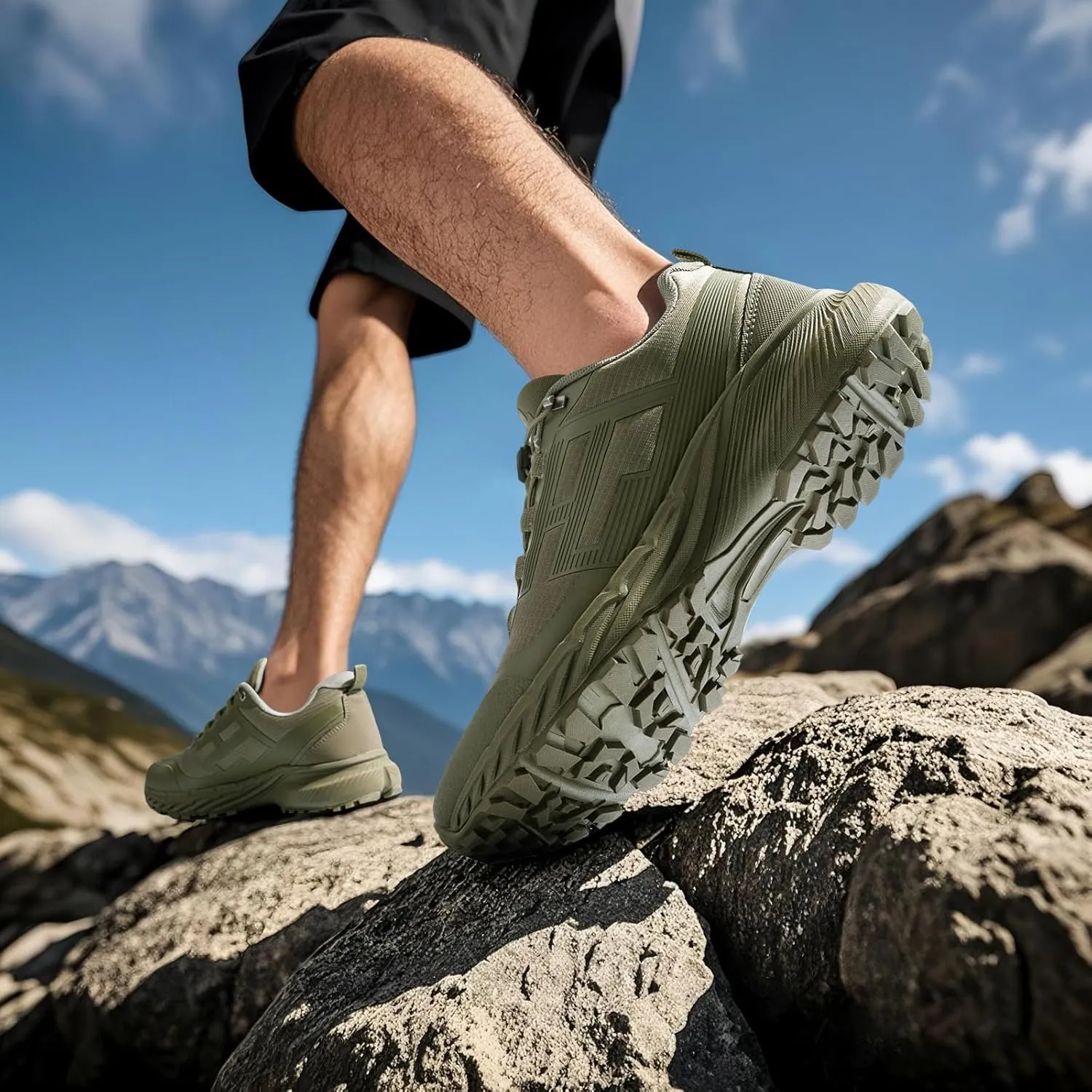 Lightweight Men's Hiking Walking Shoes Anti-Slip Sneakers Mens Cross-Country Trail Running Shoes
