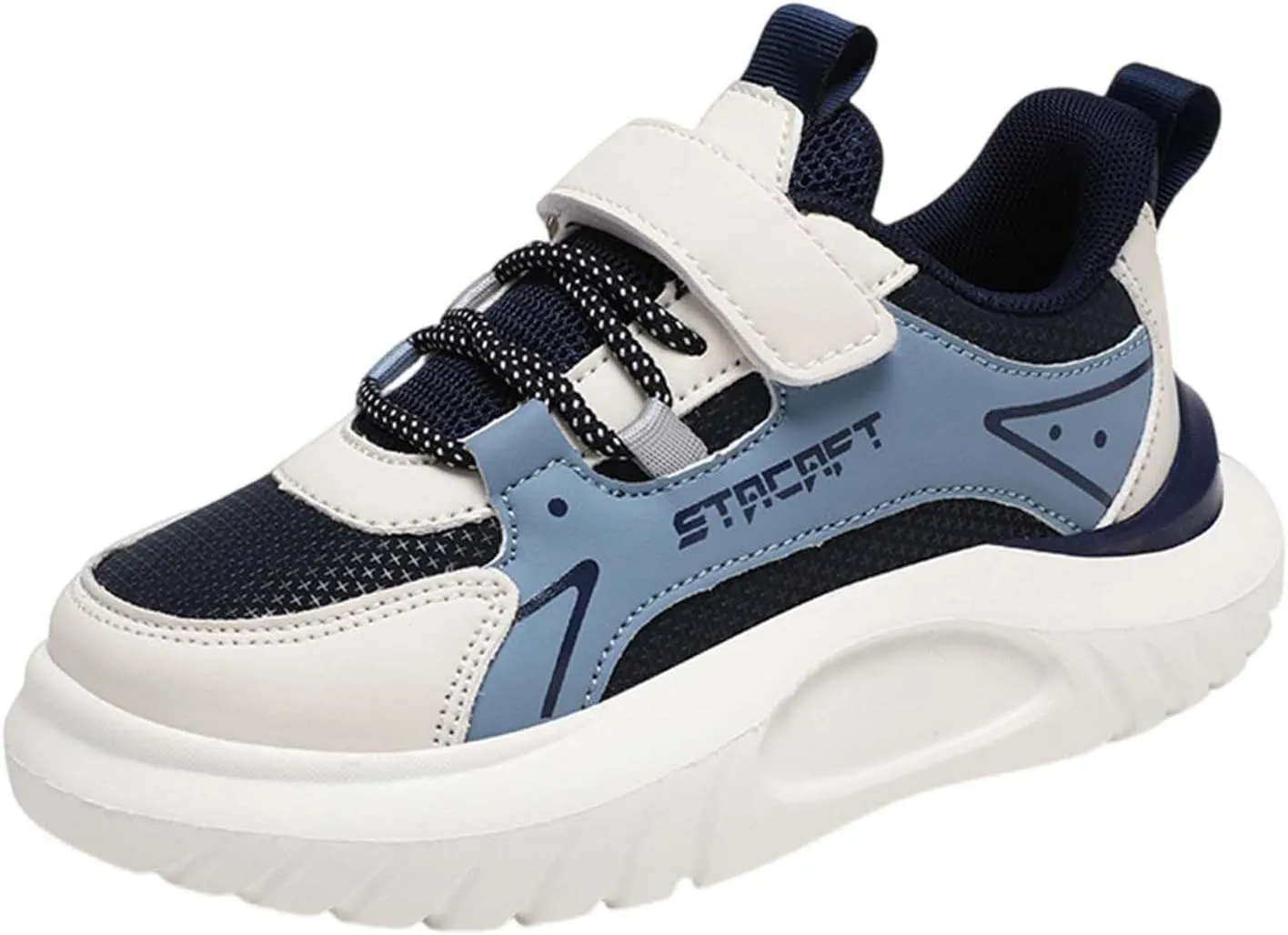 Lightweight Running Sneakers Kids Boys Flat Platform Breathable Tennis Shoes Outdoor Non-Slip Climbing Sneakers