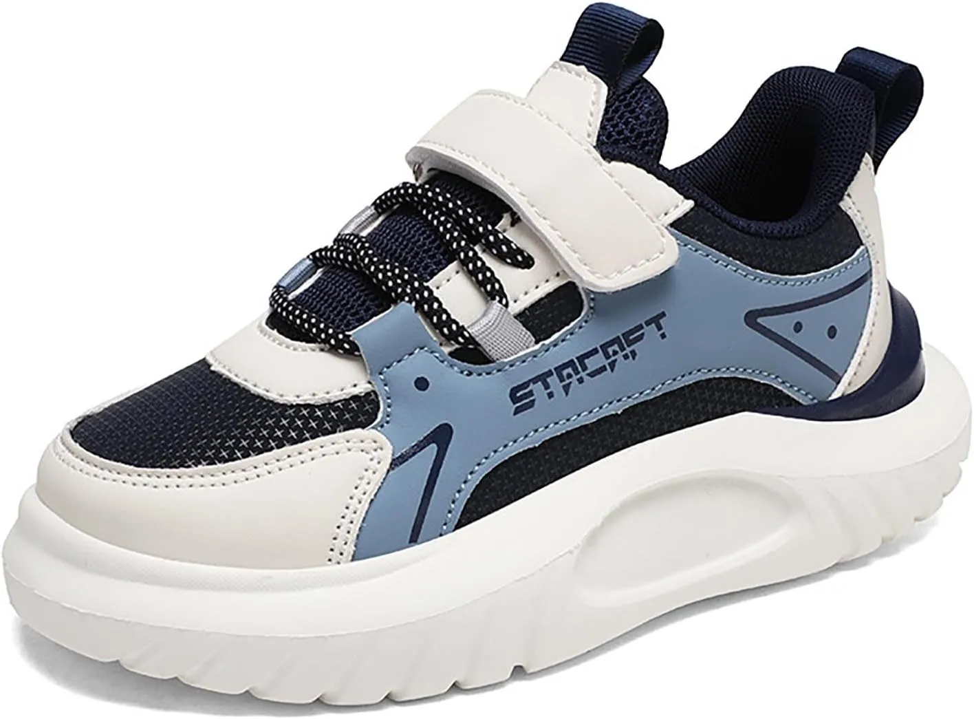 Lightweight Running Sneakers Kids Boys Flat Platform Breathable Tennis Shoes Outdoor Non-Slip Climbing Sneakers