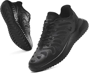 Littleplum Boys Running Shoes Slip On Kids Sneakers Mesh Tennis Shoes Lightweight Breathable for Athletic Gym School Sport