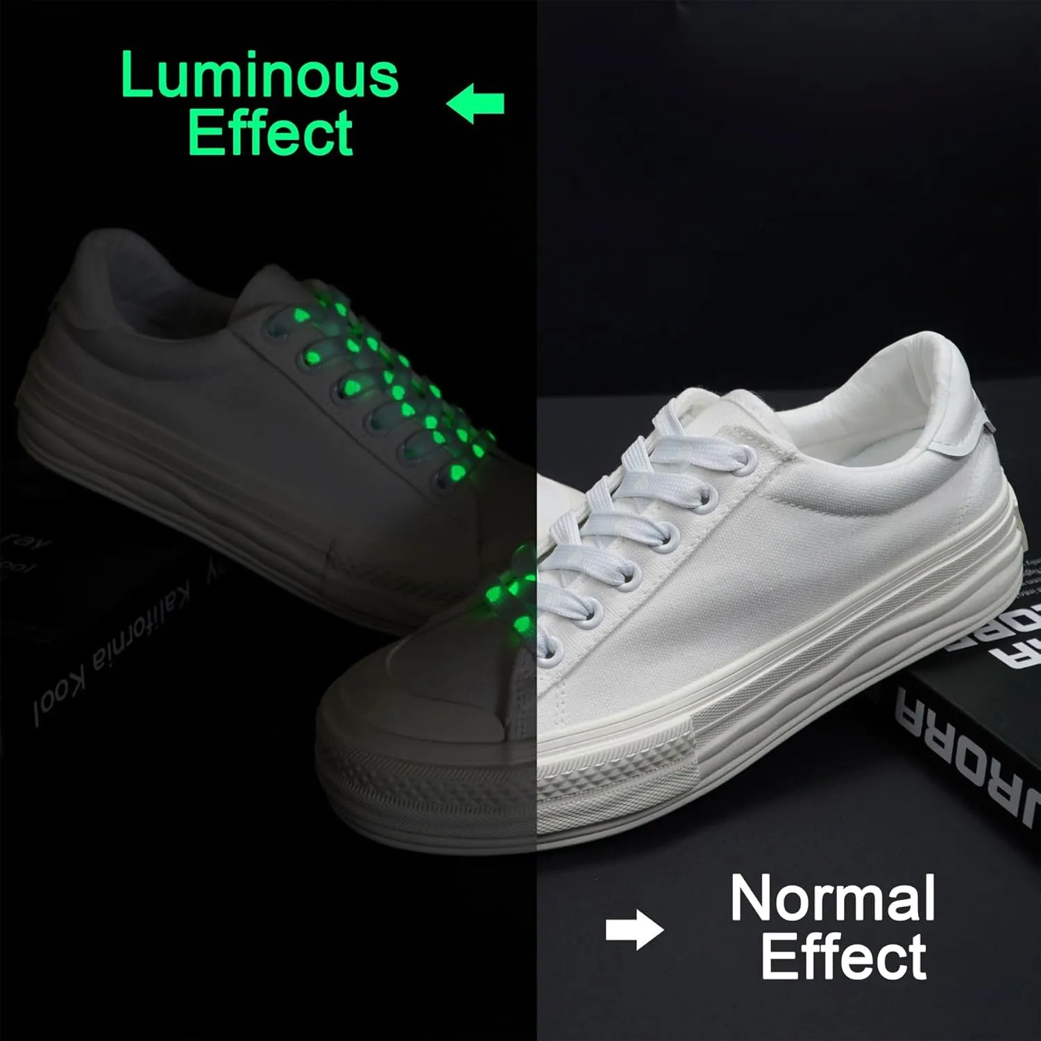 Luminous Shoes Laces Glow In The Dark Shoelaces Reflective Shoestring Shoe Decoration for Sneakers 4 Pairs