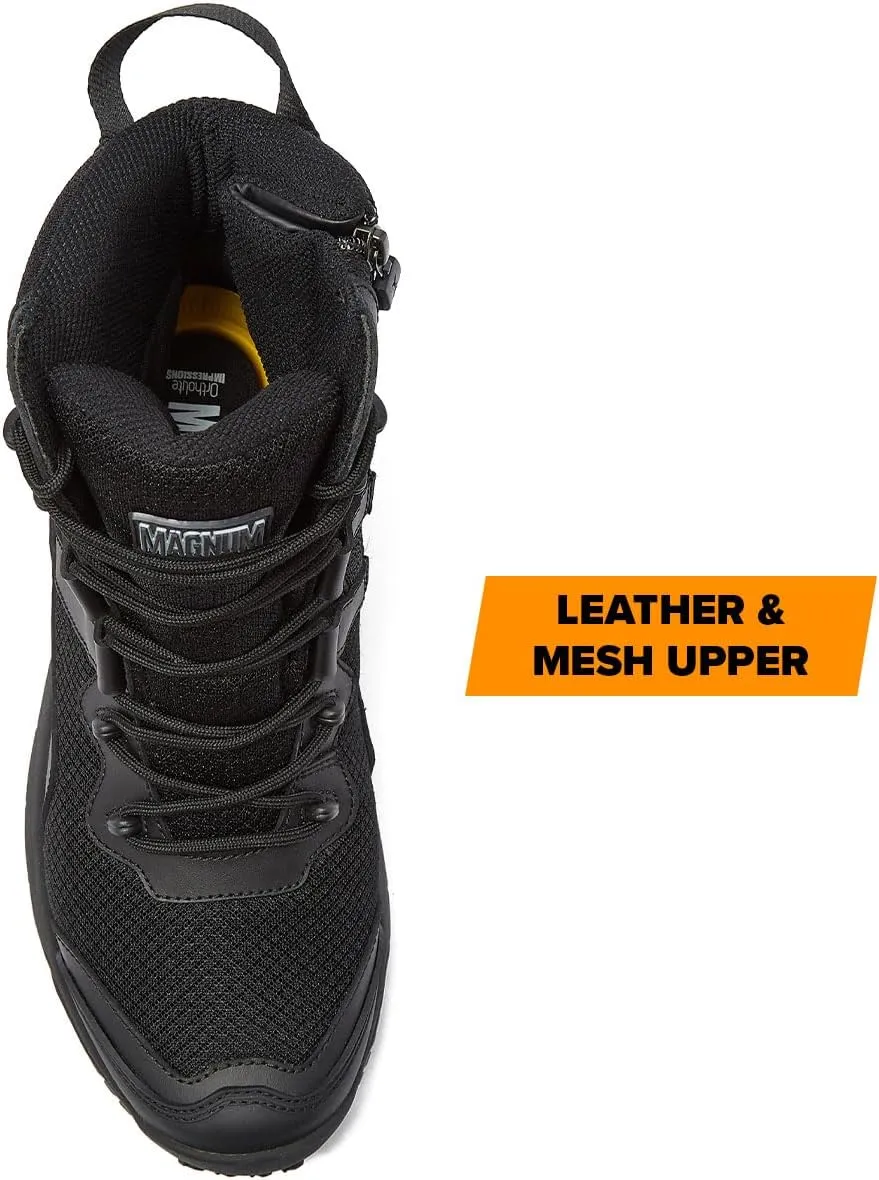 MAGNUM Men's Bragg Waterproof Tactical Boots for Men, Mens Military Hiking Boots, Breathable Light Weight Work Boots for Men