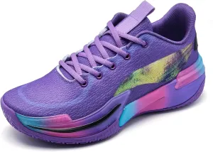 Men Graffiti Basketball Shoes High-Top Sports Shoes Anti-Slip Rubber Soles Indoor Outdoor Sports Running Training Streetwear