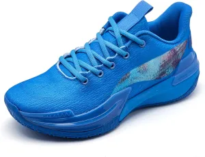 Men Graffiti Basketball Shoes High-Top Sports Shoes Anti-Slip Rubber Soles Indoor Outdoor Sports Running Training Streetwear