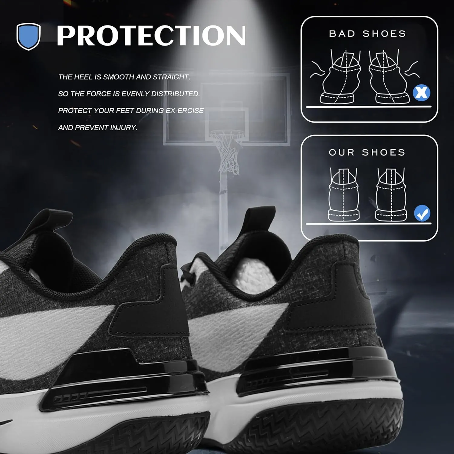 Men Graffiti Basketball Shoes High-Top Sports Shoes Anti-Slip Rubber Soles Indoor Outdoor Sports Running Training Streetwear