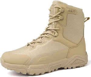 Men Military Boots Tactical Boots Combat Boots Breathable Police Patrol Boots Lightweight Army Boots Waterproof Hiking Boots