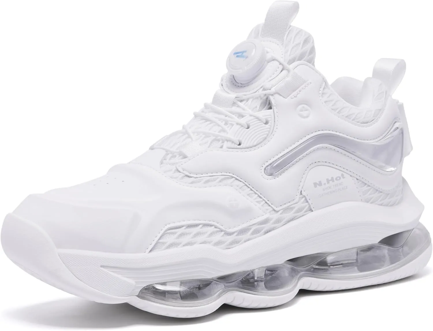 Men Womens Basketball Shoes Air Cushion Running Height Increasing Elevator Leather Sport Non Slip Fashion Sneakers for Unisex