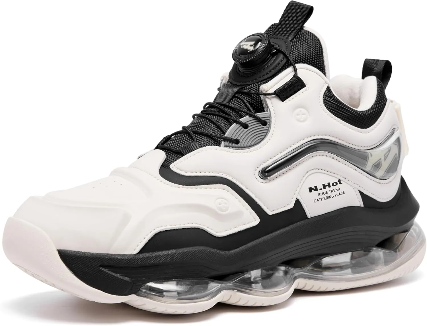 Men Womens Basketball Shoes Air Cushion Running Height Increasing Elevator Leather Sport Non Slip Fashion Sneakers for Unisex