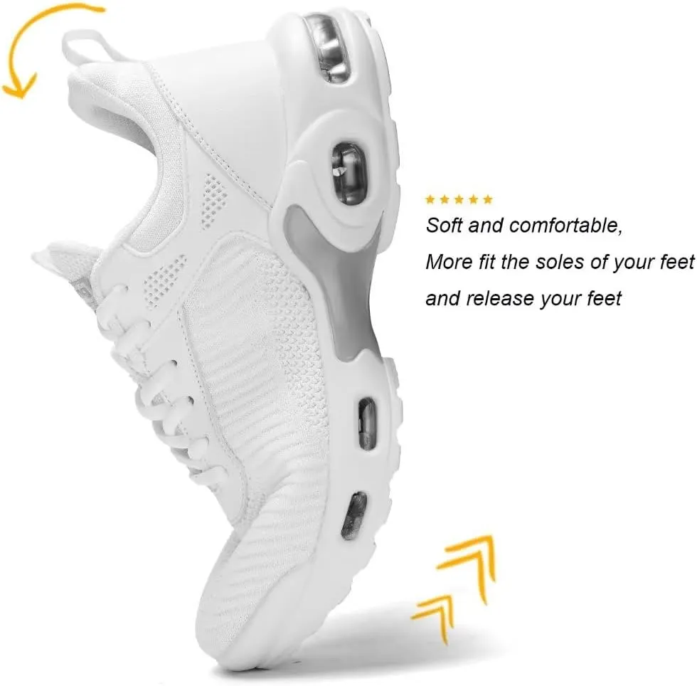 Men's Air Running Shoes Lightweight Breathable Walking Shoes Non Slip Fashion Sneakers Mesh Workout Casual Sports Shoes
