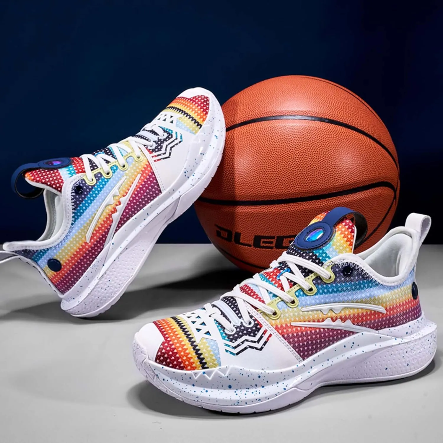 Men's and Women's Basketball Shoes Fashion High Top Running Sneakers Non-Slip Fitness Training Shoes Fashion Comfortable Casual Walking Shoes