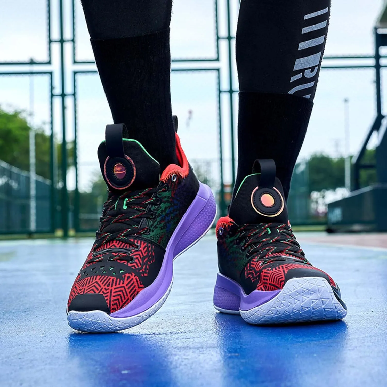 Men's and Women's Basketball Shoes Fashion High Top Running Sneakers Non-Slip Fitness Training Shoes Fashion Comfortable Casual Walking Shoes