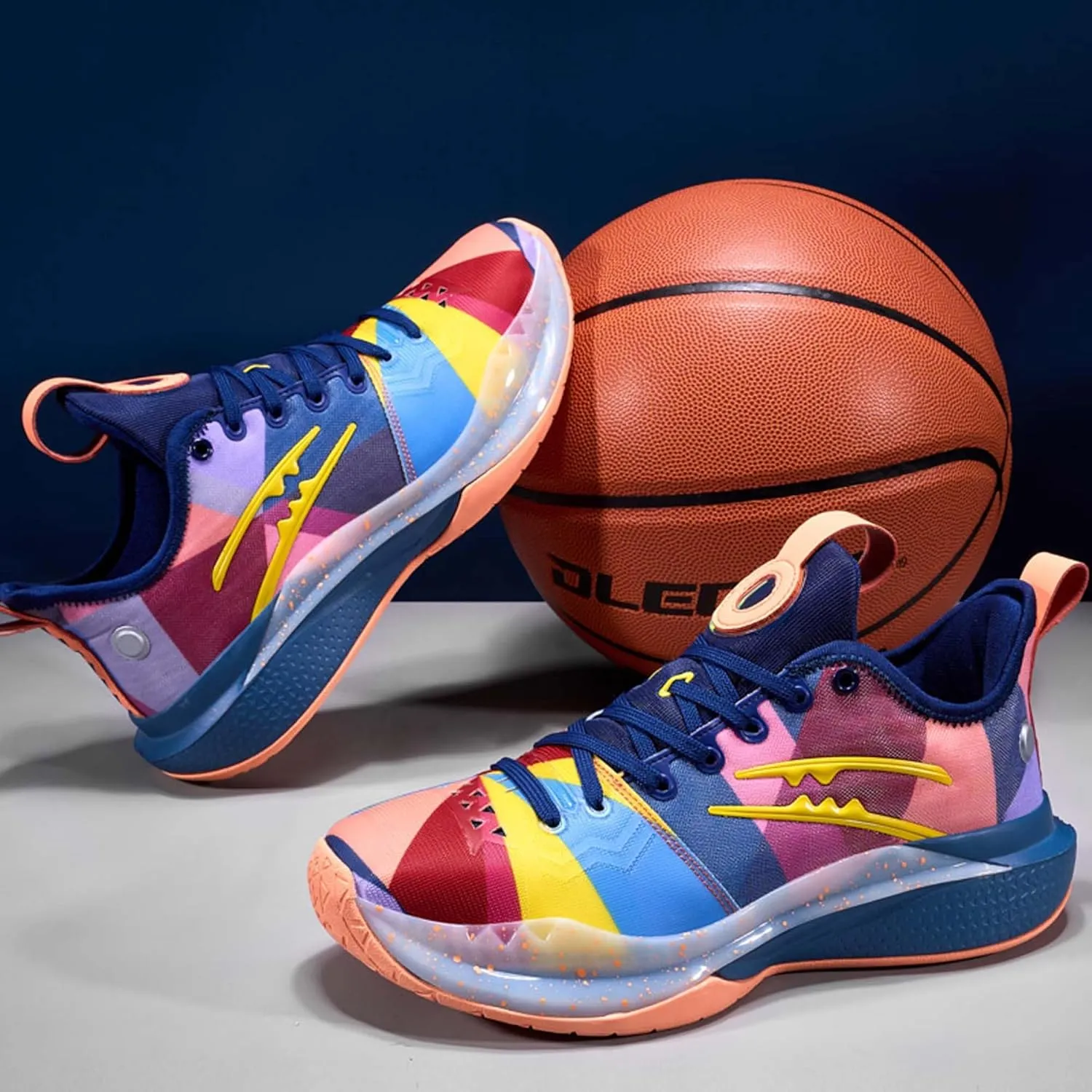 Men's and Women's Basketball Shoes Fashion High Top Running Sneakers Non-Slip Fitness Training Shoes Fashion Comfortable Casual Walking Shoes