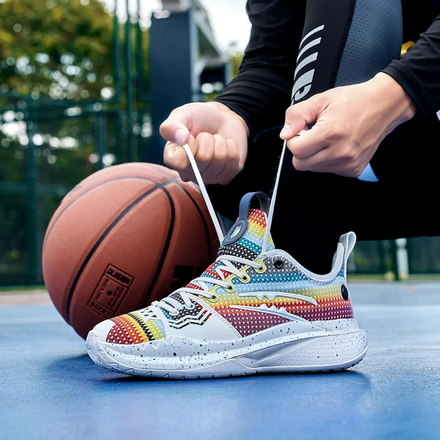 Men's and Women's Basketball Shoes Fashion High Top Running Sneakers Non-Slip Fitness Training Shoes Fashion Comfortable Casual Walking Shoes
