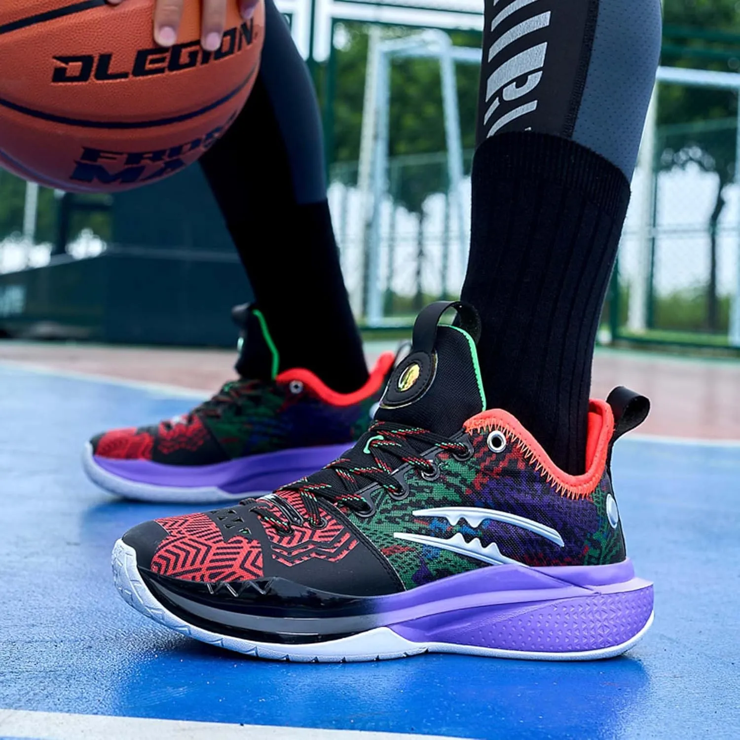 Men's and Women's Basketball Shoes Fashion High Top Running Sneakers Non-Slip Fitness Training Shoes Fashion Comfortable Casual Walking Shoes