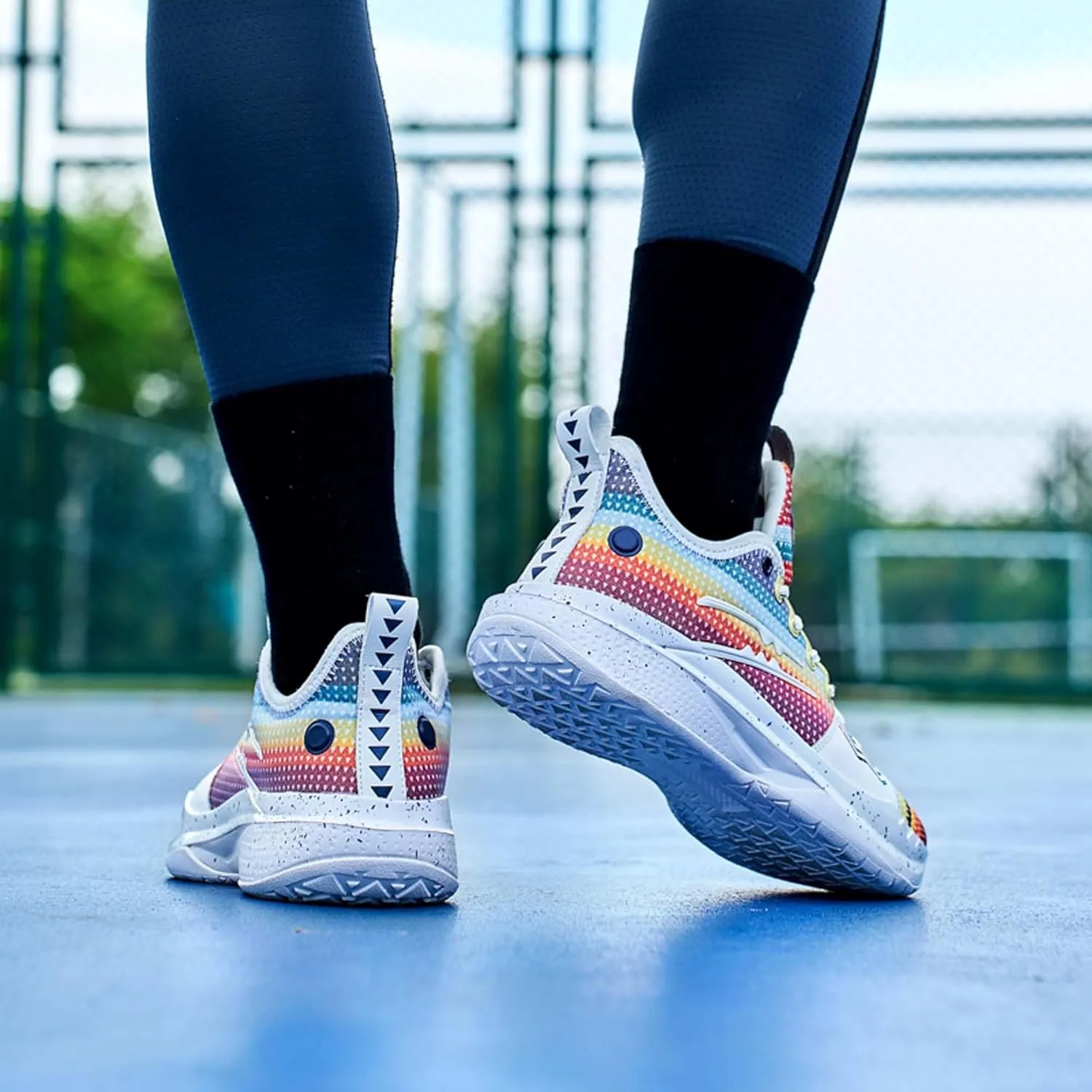Men's and Women's Basketball Shoes Fashion High Top Running Sneakers Non-Slip Fitness Training Shoes Fashion Comfortable Casual Walking Shoes