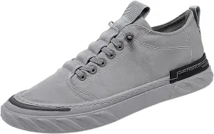 Men's Casual Shoes High Top Lightweight Mesh Sport Sneakers Elastic Walking Shoes Flat Bottom Fashion Casual Footwear Non Slip Comfortable Sneaker