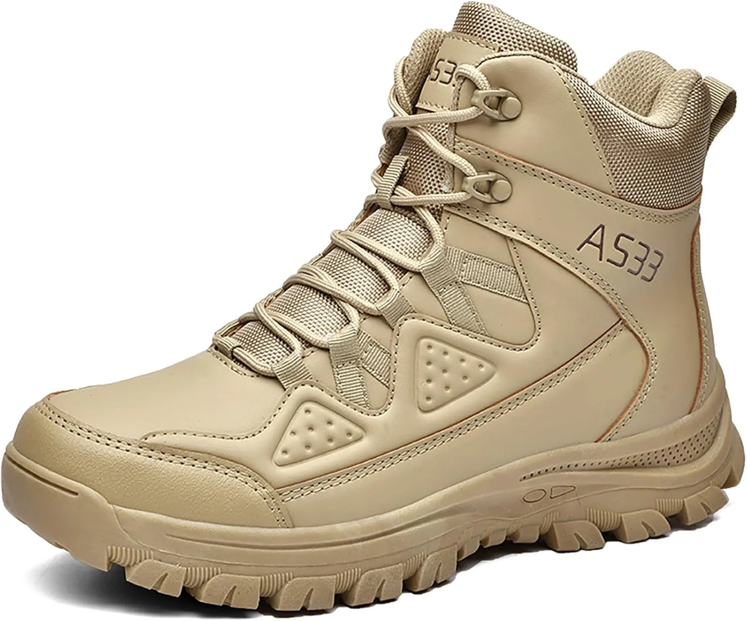 Mens Combat Boots Breathable Police Patrol Boots Lightweight Army Boots Waterproof Hiking Boots Military Tactical Boots