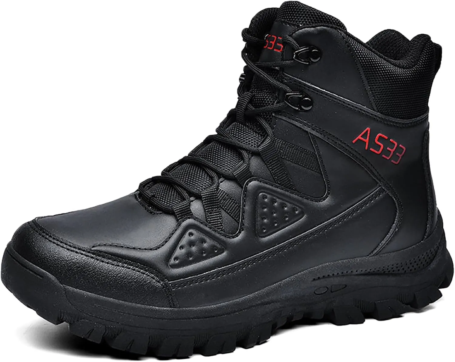 Mens Combat Boots Breathable Police Patrol Boots Lightweight Army Boots Waterproof Hiking Boots Military Tactical Boots