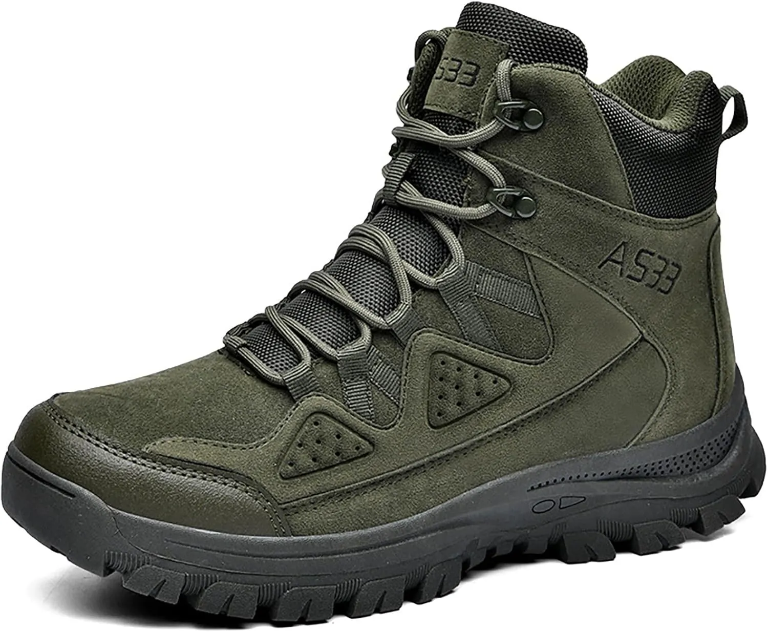 Mens Combat Boots Breathable Police Patrol Boots Lightweight Army Boots Waterproof Hiking Boots Military Tactical Boots