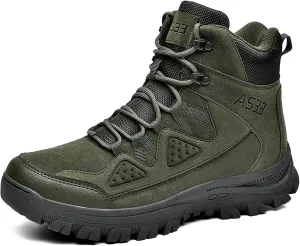 Mens Combat Boots Breathable Police Patrol Boots Lightweight Army Boots Waterproof Hiking Boots Military Tactical Boots