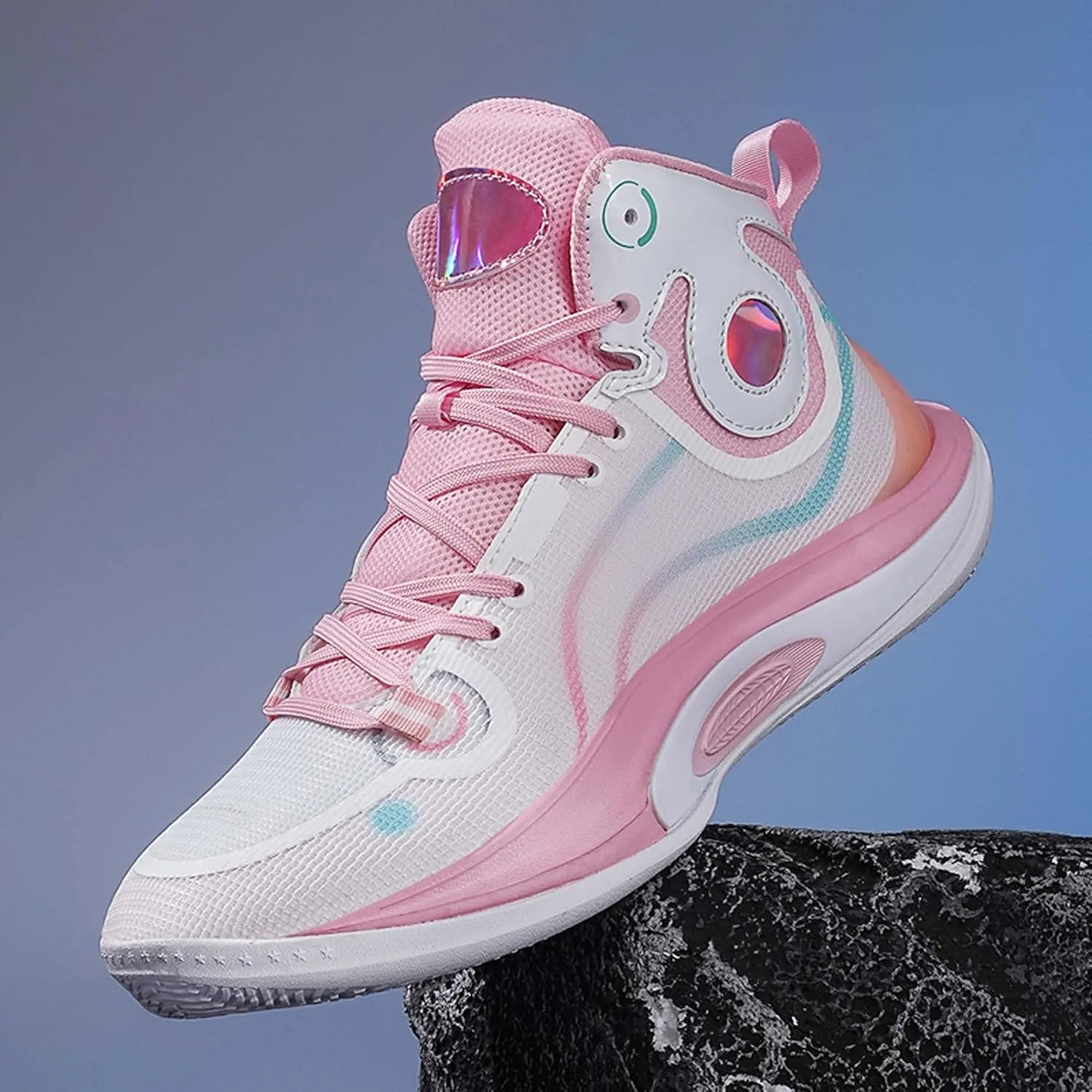 Men's Fashion Basketball Shoes Breathable Mesh Sneakers Outdoor Non-slip Training Running Shoes Women's Tennis Fitness Shoes Lightweight Casual Walking Shoes
