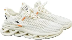Men's Mesh Running Shoes Ultra Lightweight Breathable High Rebound Perforated Sole Sneakers Non Slip Workout Shoes