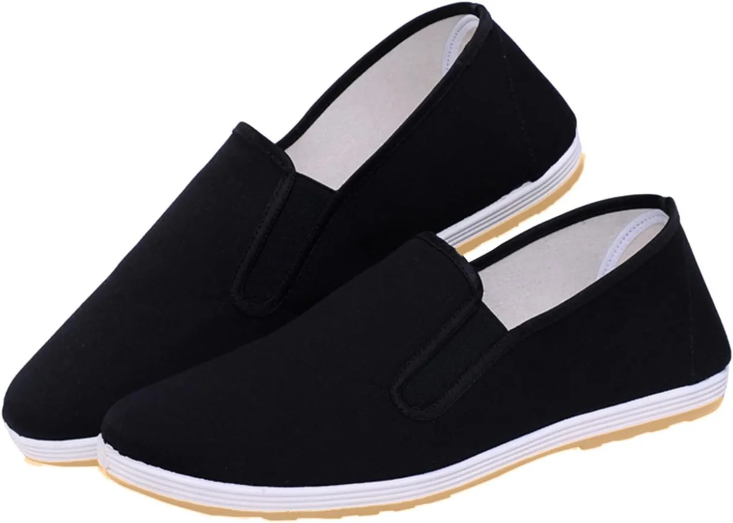 Men's Reathable Stretch Canvas Shoes Breathable Casual Comfortable Walking Sneaker Casual Elderly Lace Up Shoes
