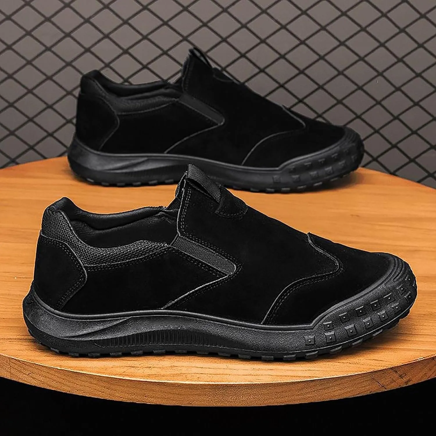 Mens Shoes Casual Mens Slip On Sneakers Mens Loafers Casual Slip On Comfy Casual Closed Back Christmas Sneakers for Women Comfortable & Lightweight