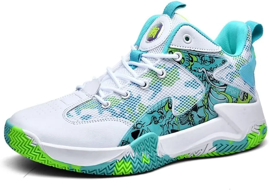 Men's Shoes Fashion Sneakers Breathable Running Shoes Mens Arch Support Basketball Shoes Non Slip Sport Shoes