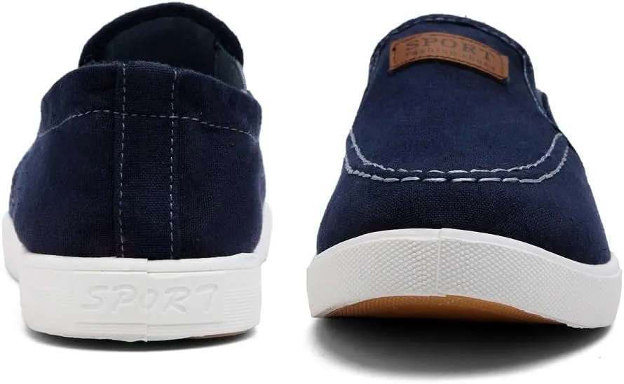 Men's Slip-on Loafers Casual Canvas Shoes Fashion Boat Shoes Casual Shoes Comfortable Lightweight Walking