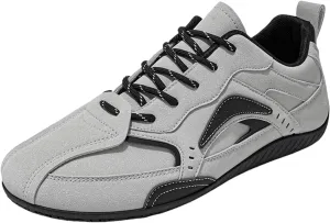 Mens Sneakers Solid Color Flat Bottom Casual Soft Walking Running Shoes Comfortable Tennis Shoes Round Toe Non Slip Summer Spring Men Sneaker with Shoe Laces