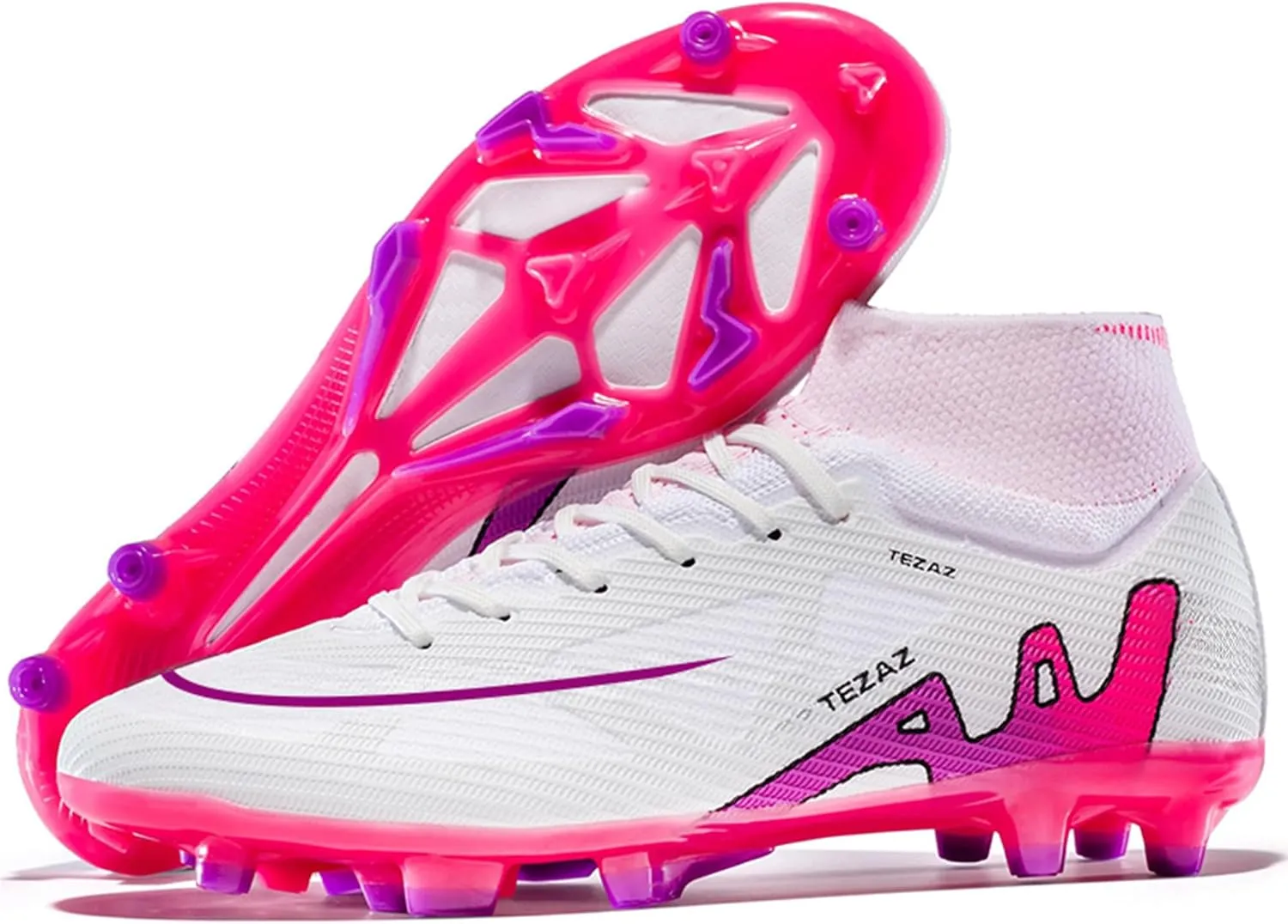 Men's Soccer Cleats Lightweight Football Cleats Professional Training High-top Soccer Shoes